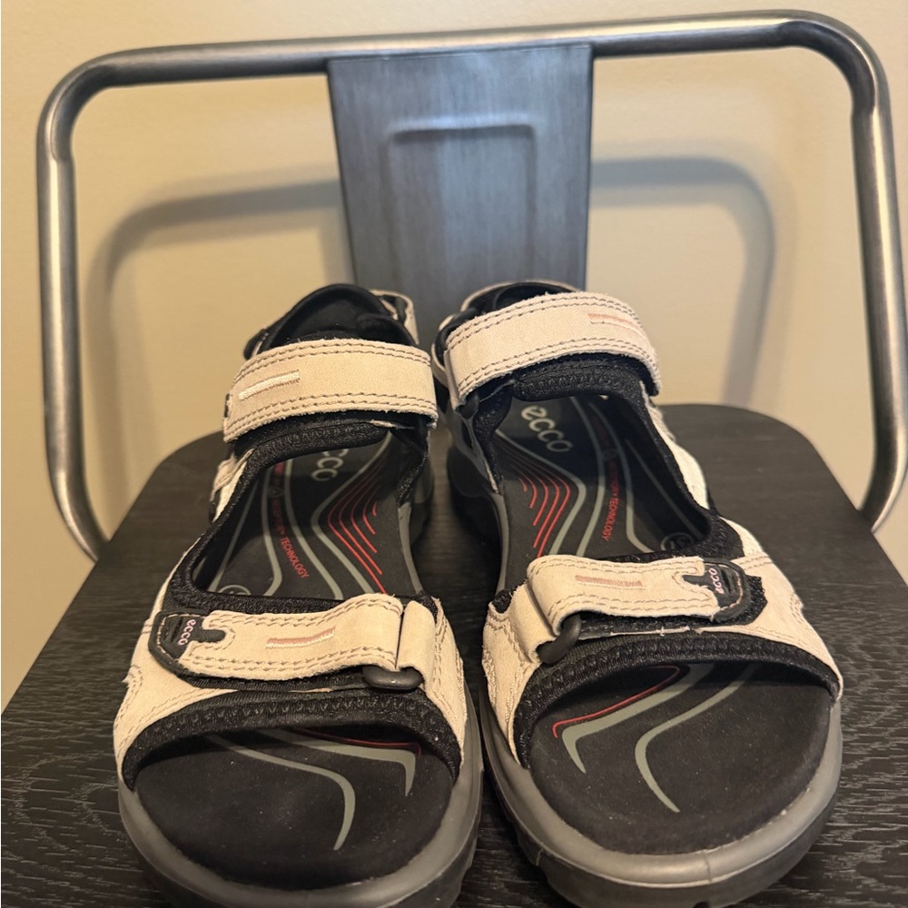 ECCO Offroad Nubuck Sandals Beige EU 37 - Picture 2 of 12